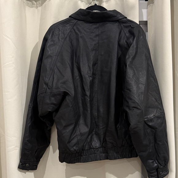 RML Genuine Leather Vintage Motorcycle Jacket with zipper flaw size M - Picture 9 of 13